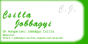 csilla jobbagyi business card